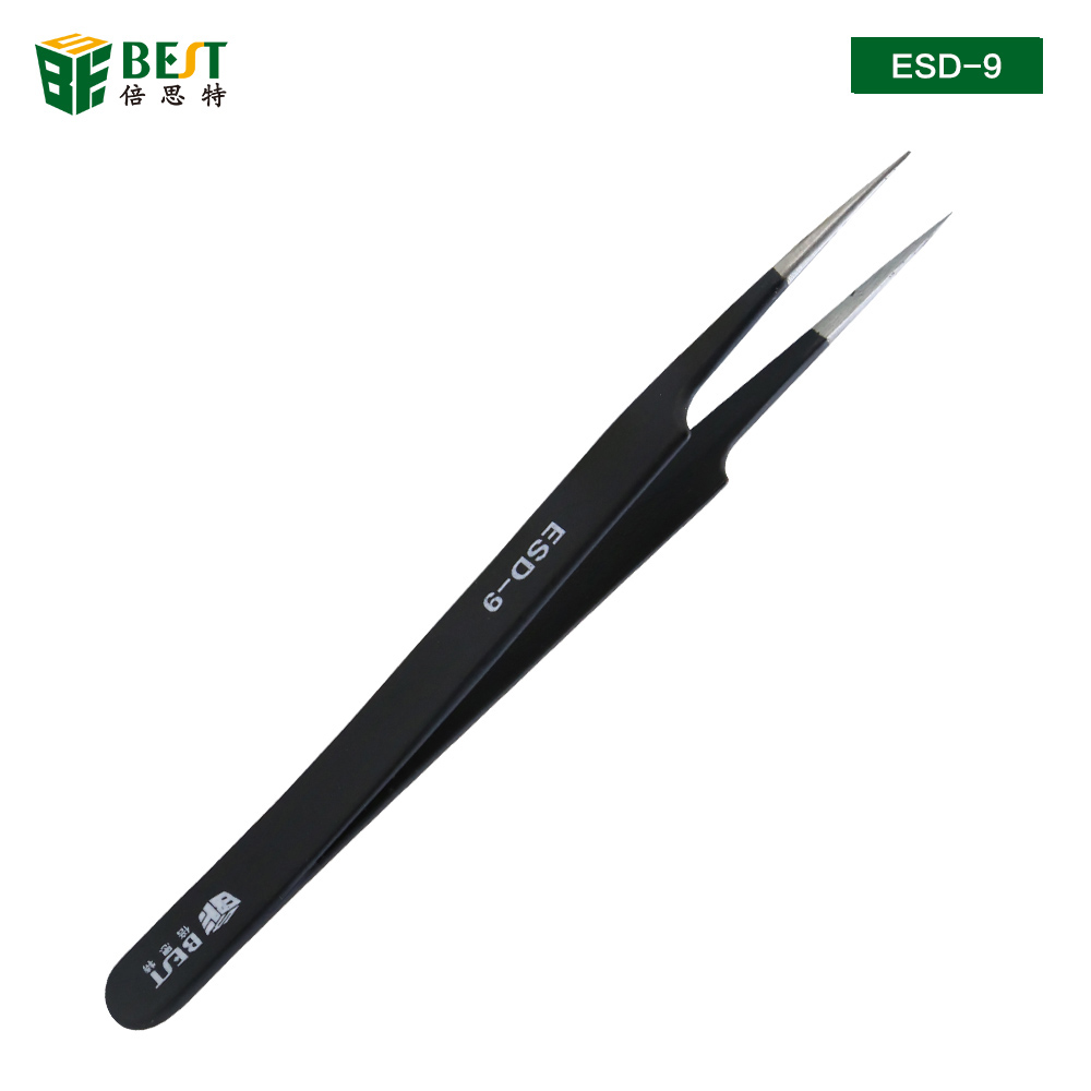 Smd Tweezer Set - BST-ESD-9 Anti-Static Tweezers Anatomical Surgical Anti-Magnetic