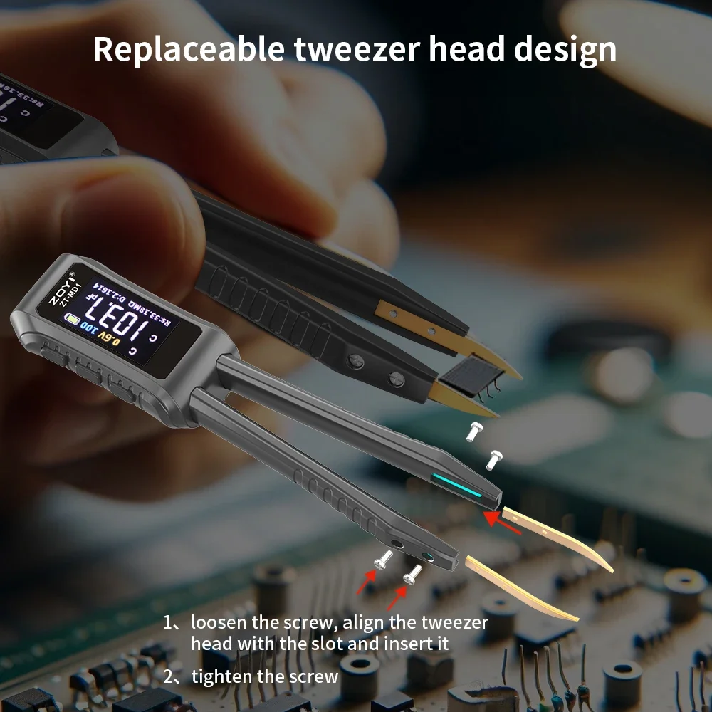 Smd Tweezer Set - ZOYI ZT-MD1 High Precision Portable Smart