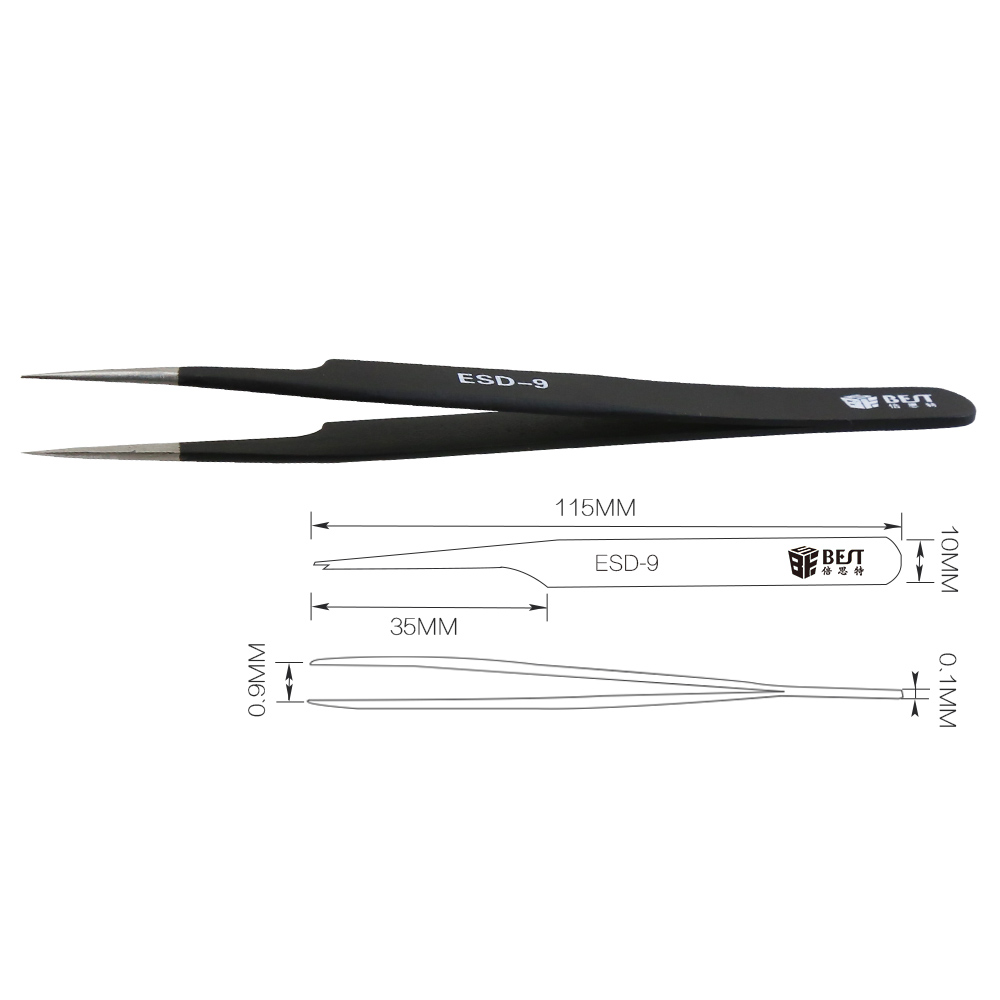 BST-ESD-9 Anti-Static Tweezers - Smd Tweezer Set 评论和价格
