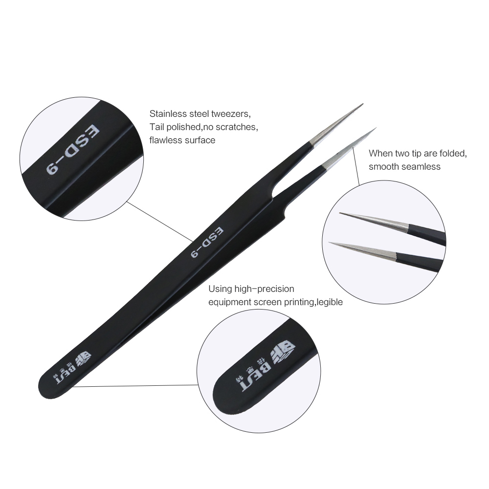 BST-ESD-9 Anti-Static Tweezers - Smd Tweezer Set 评论和价格