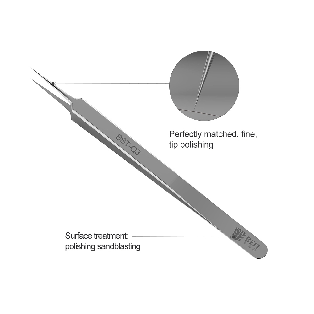 1Pcs Precision Fine Pointed Tw - Smd Tweezer Set 评论和价格