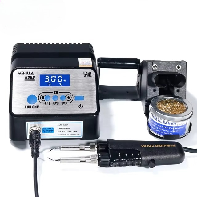938D Portable Tweezers Solderi - Smd Tweezer Set 评论和价格